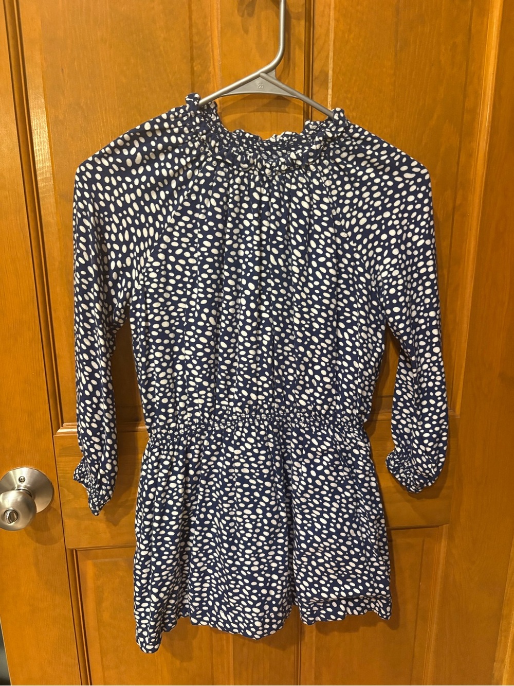 Boden Girls Navy & White Printed Dress Size 8-9 Years